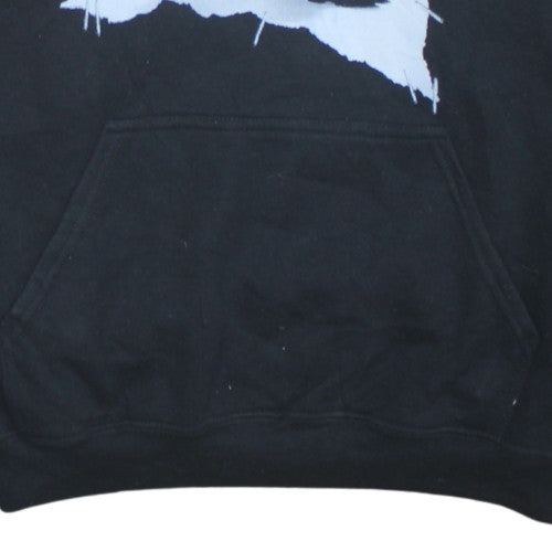 Mens UK Size L Gildan Black Pullover Hoodie