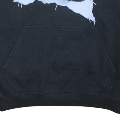 Mens UK Size L Gildan Black Pullover Hoodie