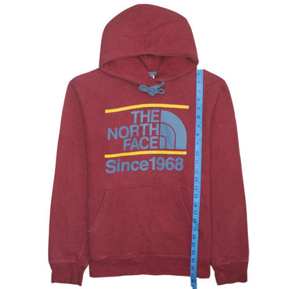 Mens UK Size S The North Face Red Pullover Hoodie