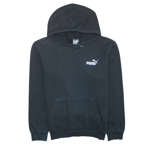 Mens UK Size M PUMA Black Pullover Hoodie