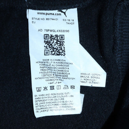 Mens UK Size M PUMA Black Pullover Hoodie