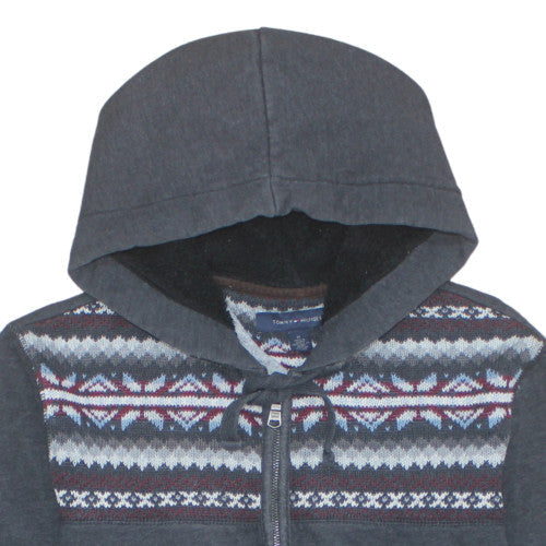Mens UK Size M Tommy Hilfiger Grey Full Zip Hoodie