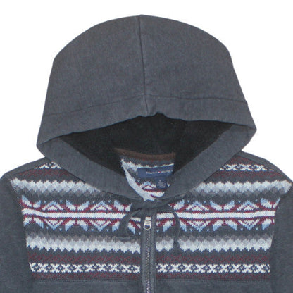 Mens UK Size M Tommy Hilfiger Grey Full Zip Hoodie