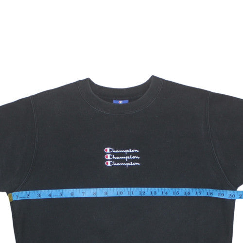 Womens UK Size S Champion Black Pullover Sweatshirt