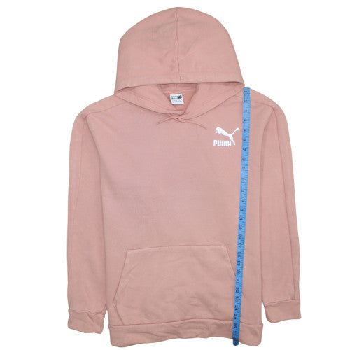 Womens UK Size L PUMA Pink Pullover Hoodie