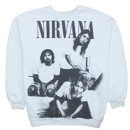 Womens UK Size S Bershka White Pullover Sweatshirt
