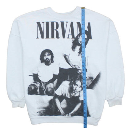 Womens UK Size S Bershka White Pullover Sweatshirt