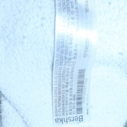 Womens UK Size S Bershka White Pullover Sweatshirt