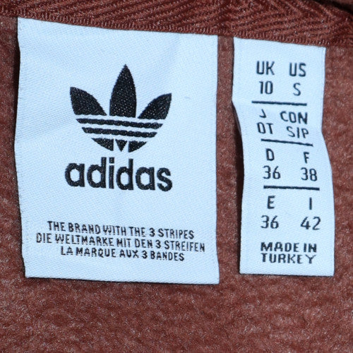 Womens UK Size 10 adidas Brown Pullover Hoodie