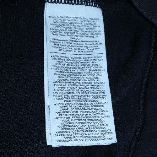 Mens UK Size M Nike Black Full Zip Hoodie
