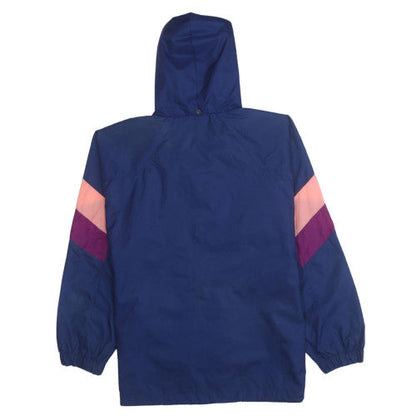 Puma Womens Blue Colourblock Windbreaker Jacket Size S Vintage