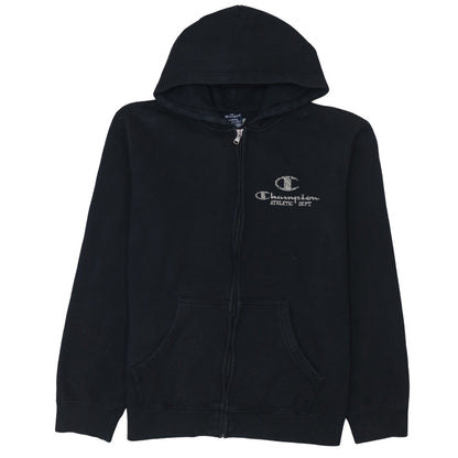 Womens UK Size L Champion Black Full Zip Hoodie
