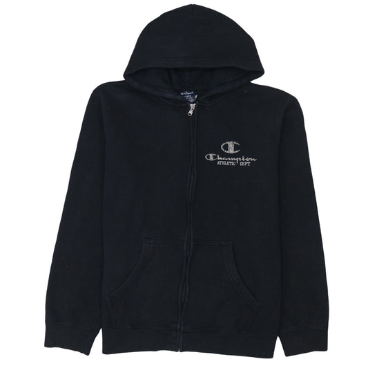 Womens UK Size L Champion Black Full Zip Hoodie