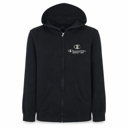 Womens UK Size L Champion Black Full Zip Hoodie