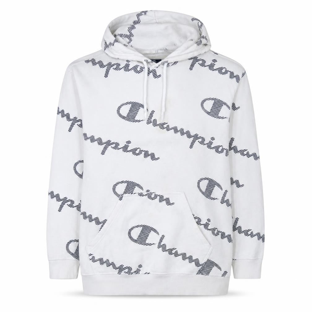 Womens UK Size M Champion White Pullover Hoodie
