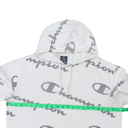 Womens UK Size M Champion White Pullover Hoodie