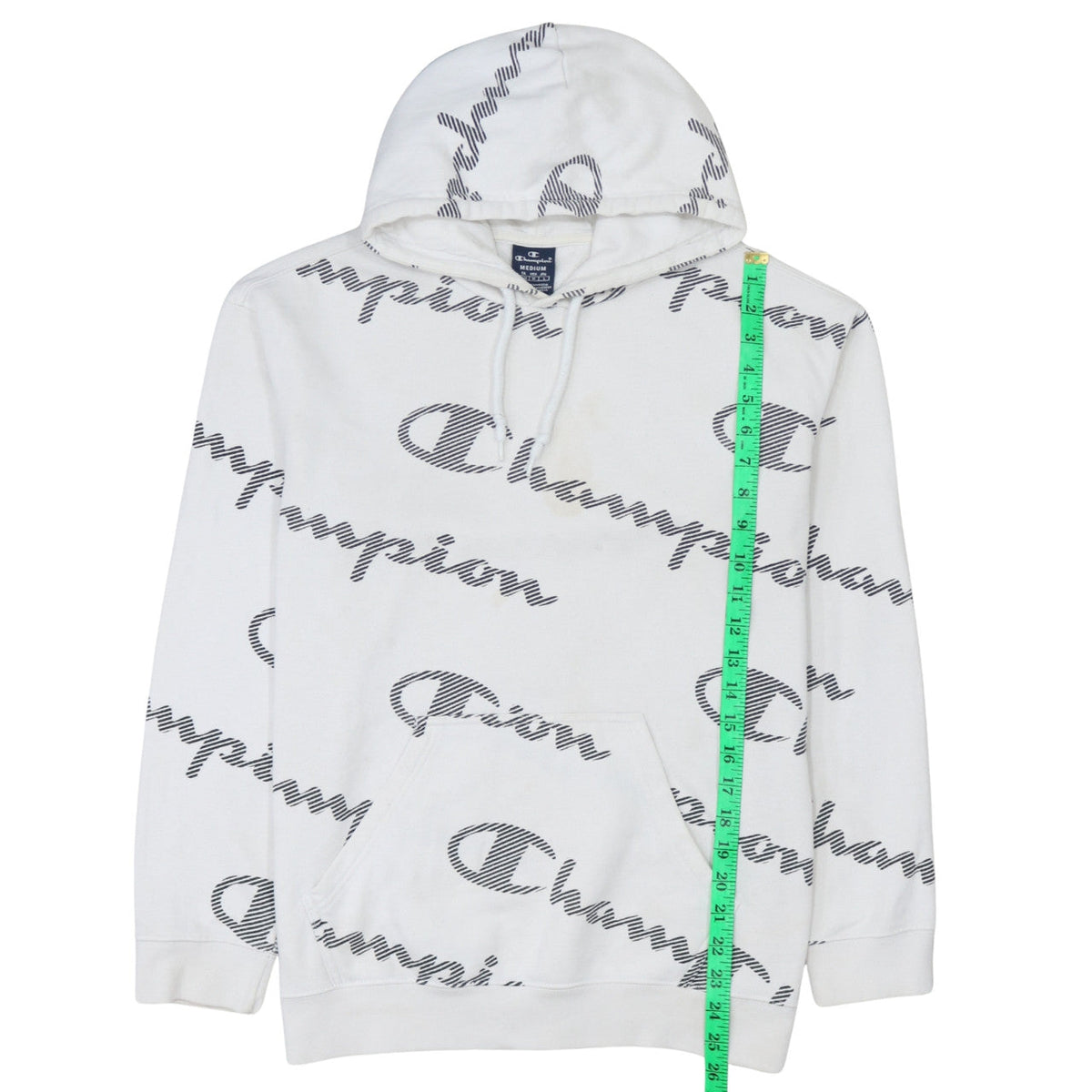 Womens UK Size M Champion White Pullover Hoodie