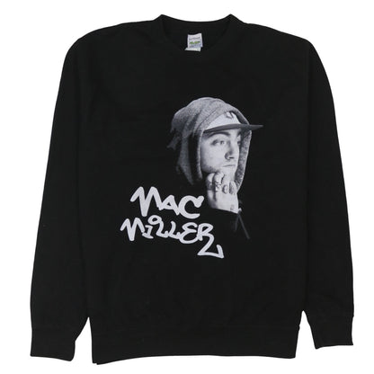 Mens UK Size L Awdis Black Pullover Sweatshirt