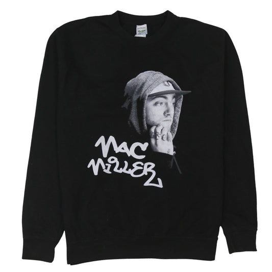 Mens UK Size L Awdis Black Pullover Sweatshirt