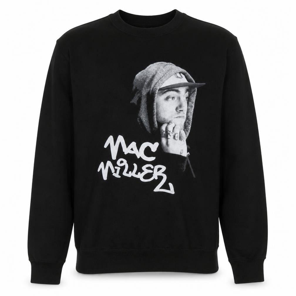 Mens UK Size L Awdis Black Pullover Sweatshirt