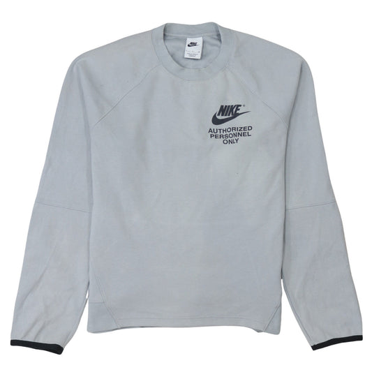 Womens UK Size M Nike Grey Pullover Sweatshirt