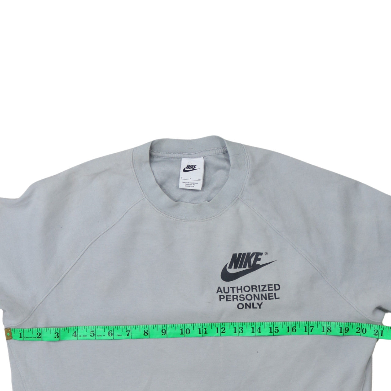 Womens UK Size M Nike Grey Pullover Sweatshirt