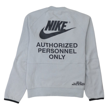 Womens UK Size M Nike Grey Pullover Sweatshirt