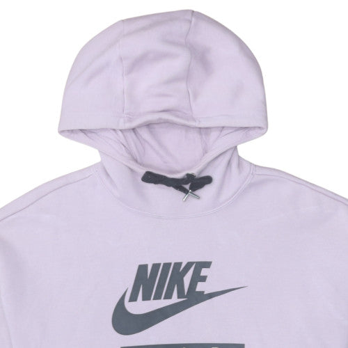 Womens UK Size L Nike Purple Pullover Hoodie