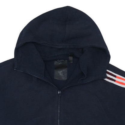 Mens UK Size M adidas Blue Full Zip Hoodie