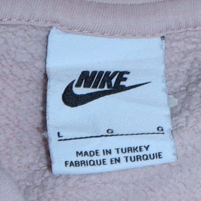 Womens UK Size L Nike Beige Pullover Hoodie