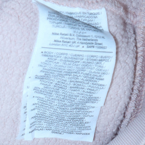 Womens UK Size L Nike Beige Pullover Hoodie