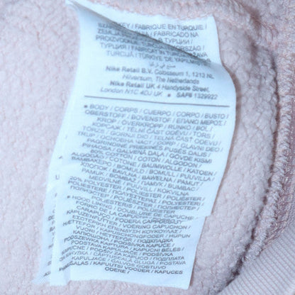 Womens UK Size L Nike Beige Pullover Hoodie