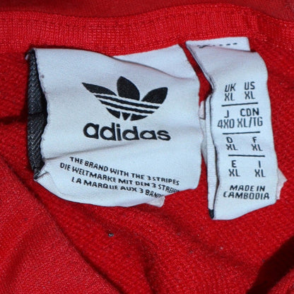 Mens UK Size XL adidas Red Pullover Hoodie