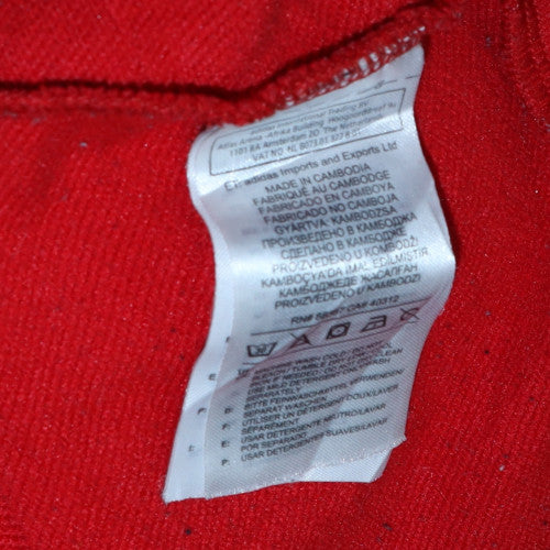 Mens UK Size XL adidas Red Pullover Hoodie