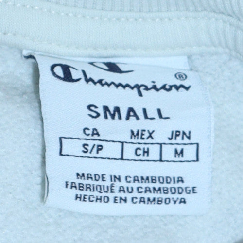 Womens UK Size S Champion White Pullover Sweatshirt