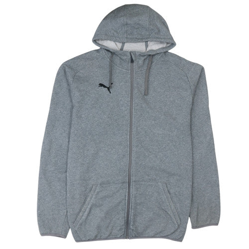 Mens UK Size XL PUMA Grey Full Zip Hoodie
