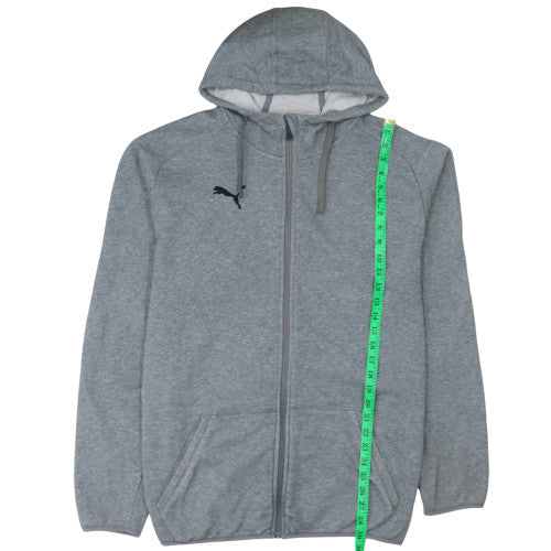 Mens UK Size XL PUMA Grey Full Zip Hoodie