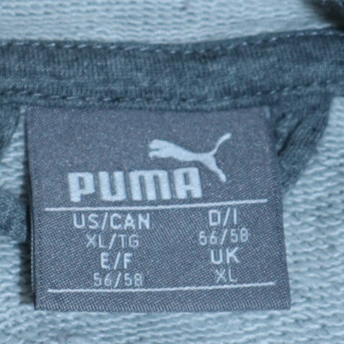 Mens UK Size XL PUMA Grey Full Zip Hoodie