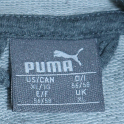 Mens UK Size XL PUMA Grey Full Zip Hoodie