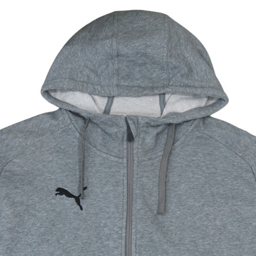 Mens UK Size XL PUMA Grey Full Zip Hoodie