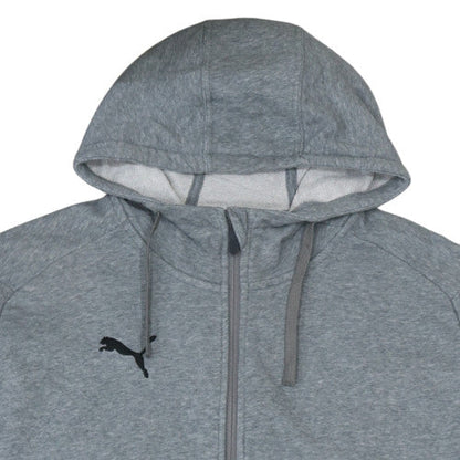 Mens UK Size XL PUMA Grey Full Zip Hoodie