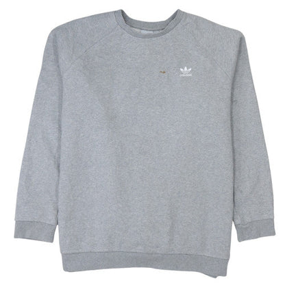 Mens UK Size XL adidas Grey Pullover Sweatshirt