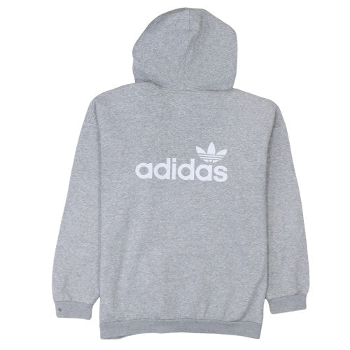 Womens UK Size 10 adidas Grey Pullover Hoodie