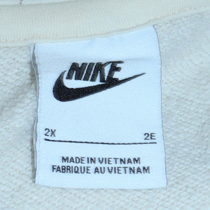 Mens UK Size 2XL Nike Beige Pullover Hoodie