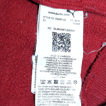 Mens UK Size S PUMA Red Pullover Hoodie