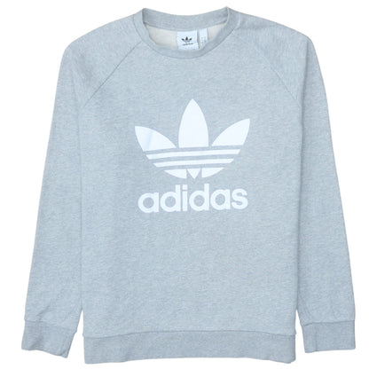 Mens UK Size L adidas Grey Pullover Sweatshirt