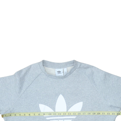 Mens UK Size L adidas Grey Pullover Sweatshirt