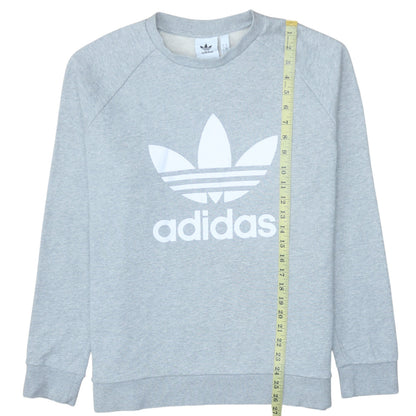 Mens UK Size L adidas Grey Pullover Sweatshirt