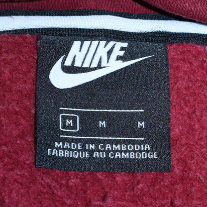 Mens UK Size M Nike Red 1/2 Zip Hoodie