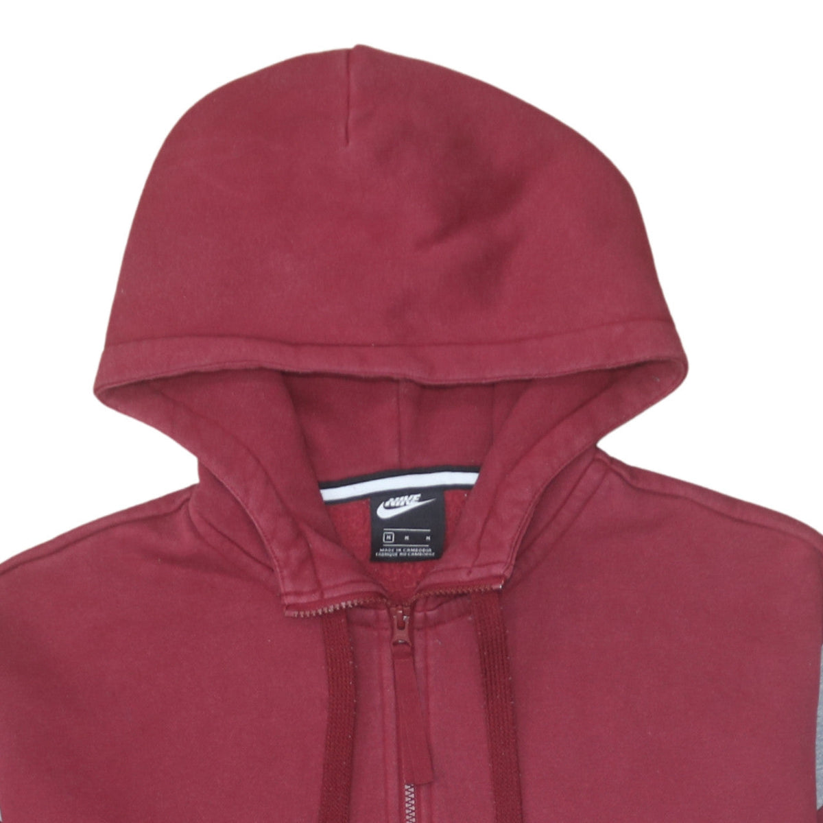 Mens UK Size M Nike Red 1/2 Zip Hoodie